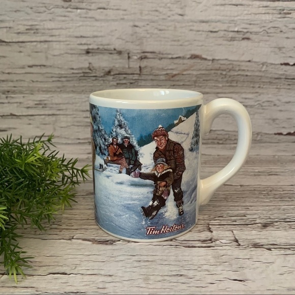 TIM HORTONS | VINTAGE Skating Pond Collectors Mug 003 Sports Canadian Heritage - Picture 1 of 6